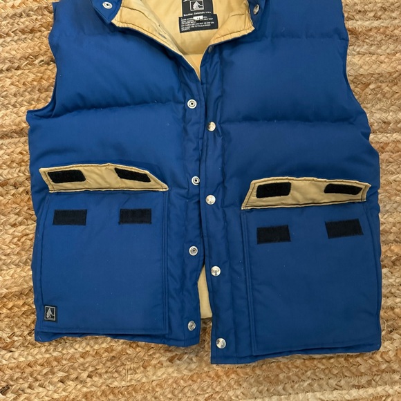 Vintage Altra Men’s Medium Blue Down Puffer Vest - Picture 4 of 6